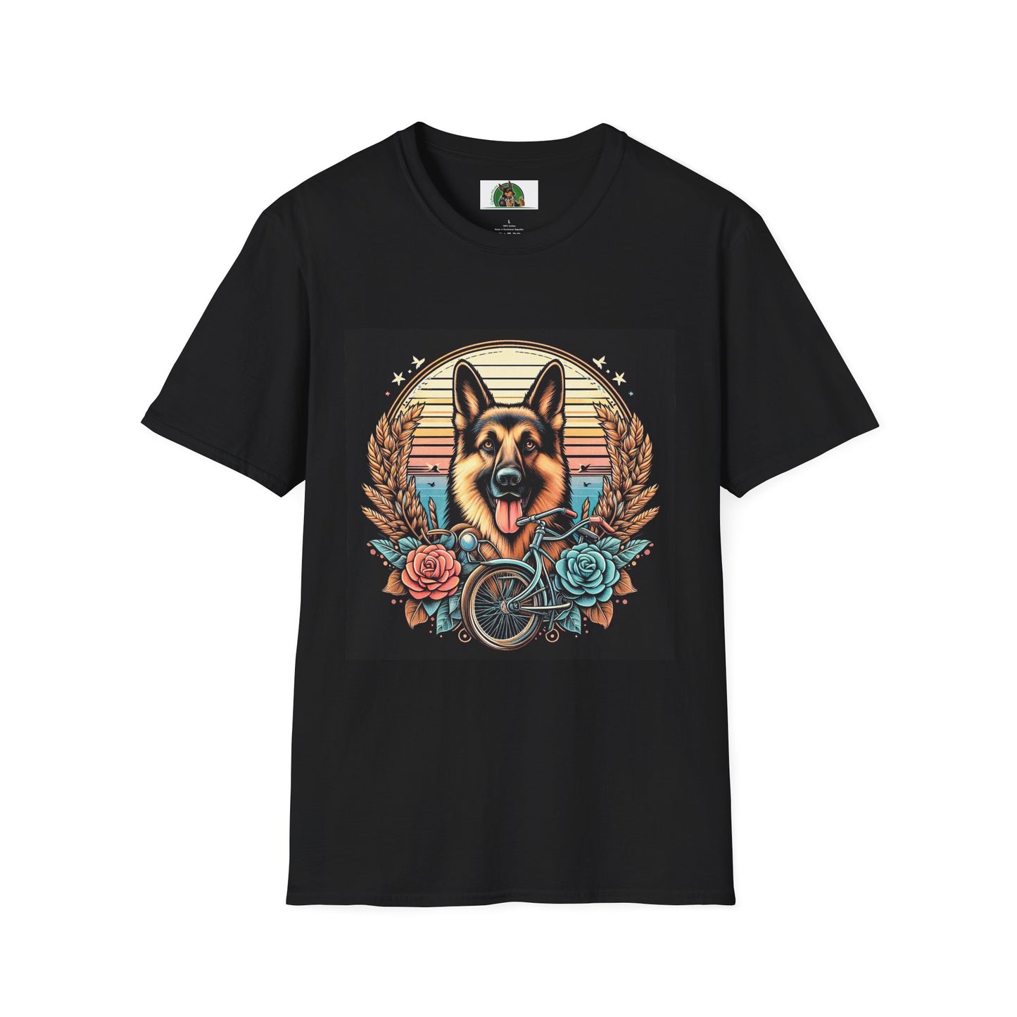 Marketing German Shepherd Mis·cel·la·ne·ous T-Shirt Printify S Black 