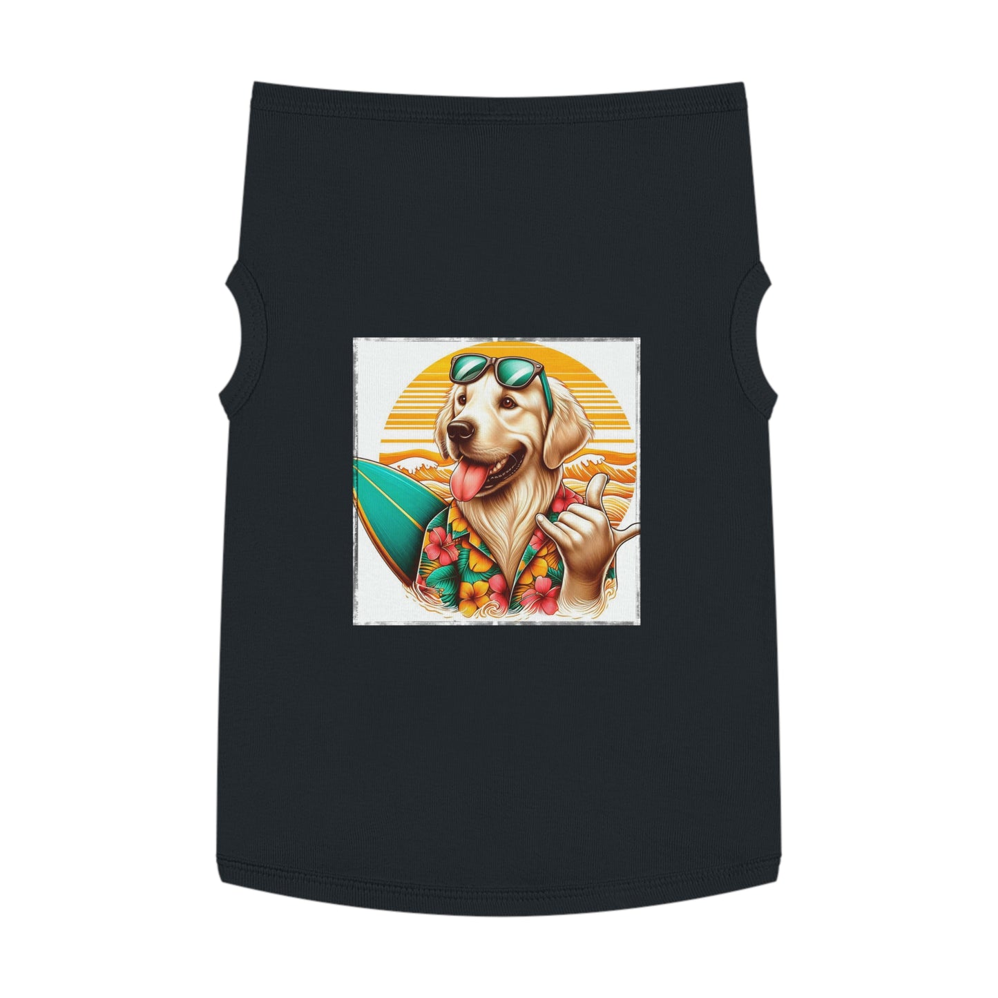 Golden Retriever pet tank top Pets Printify   