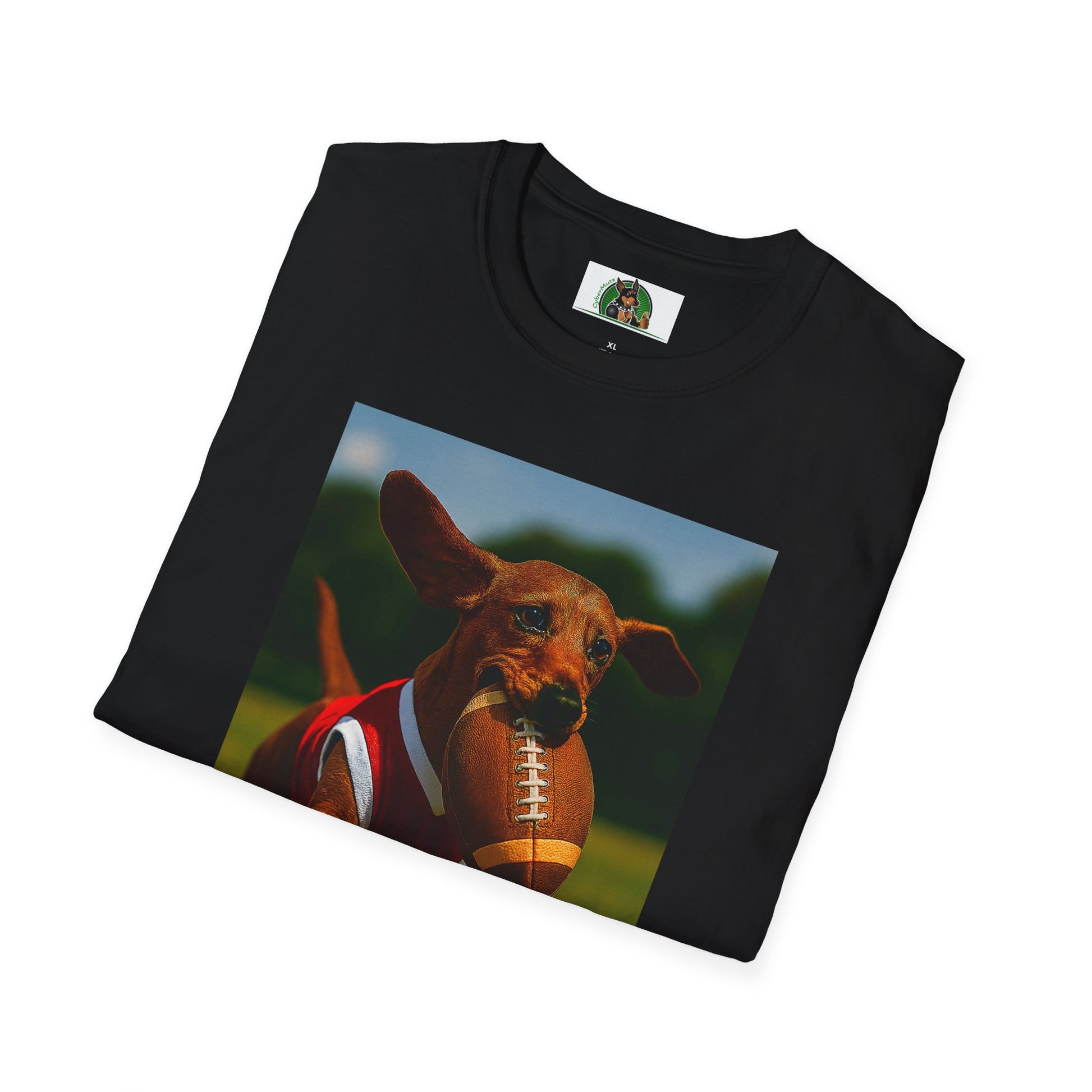Sports Dachshund Soccer T-Shirt T-Shirt Printify