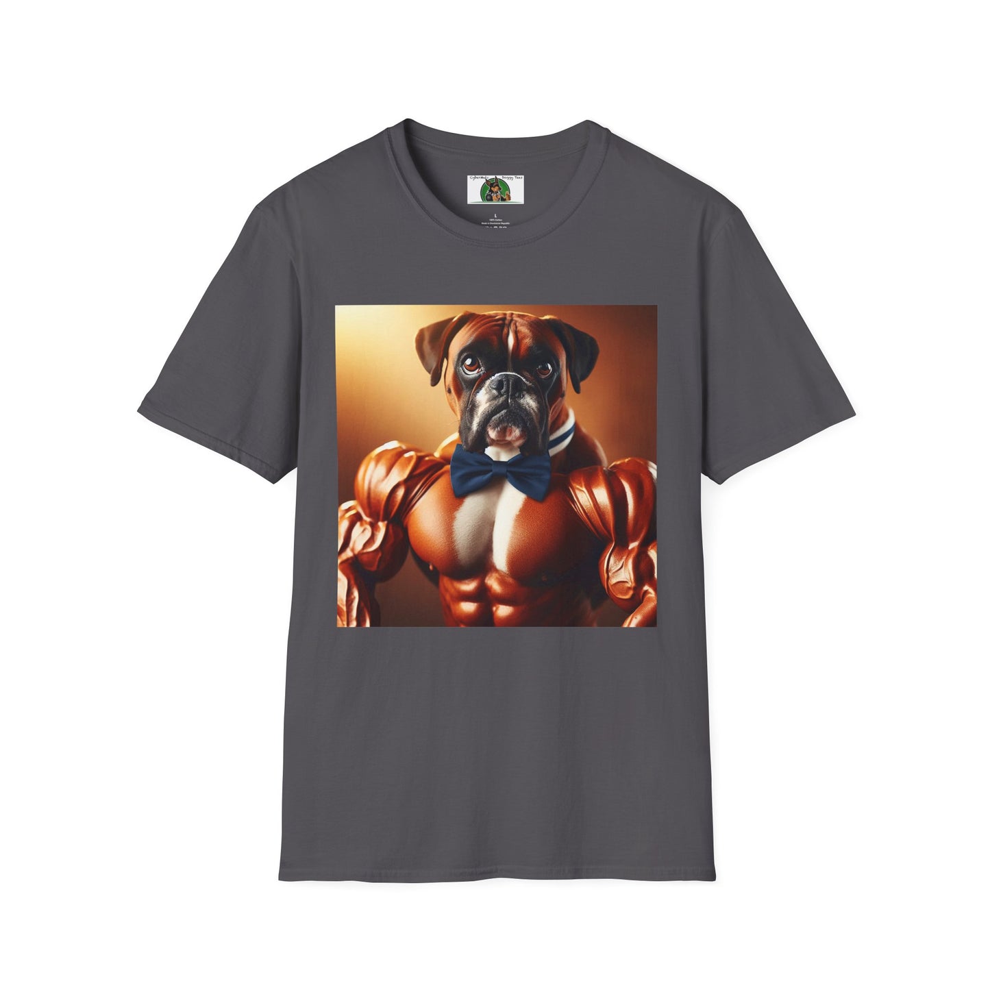 Muscle Boxert Unisex Softstyle T-Shirt T-Shirt Printify S Charcoal 