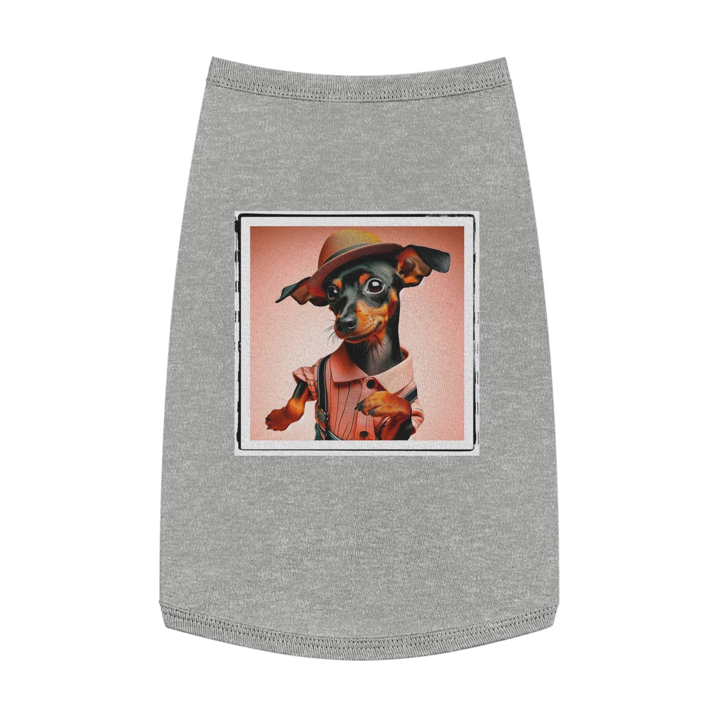 Dog Tank Top - Min Pin Tank Tops Pets Printify   