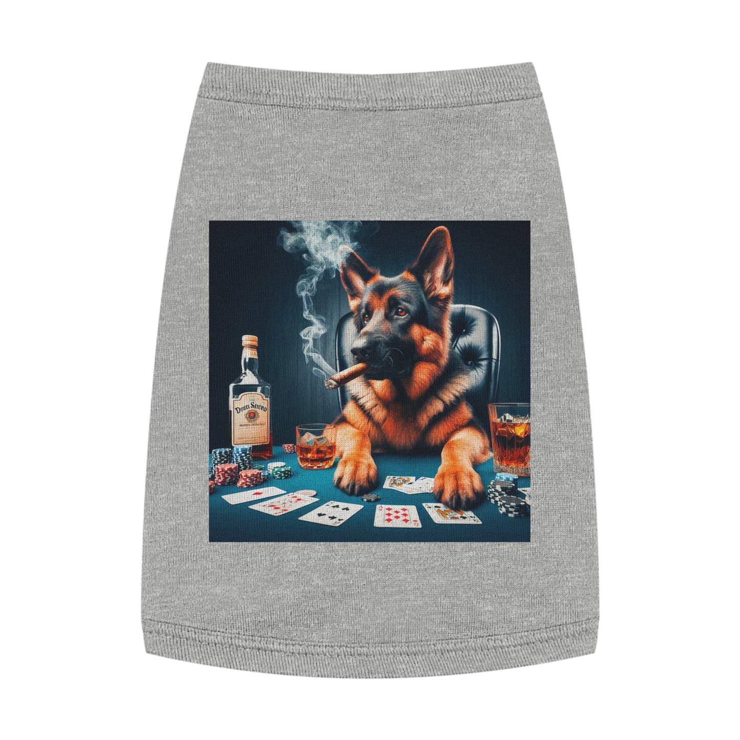 Pet Tank Top German Shepherd Pets Printify M Heather