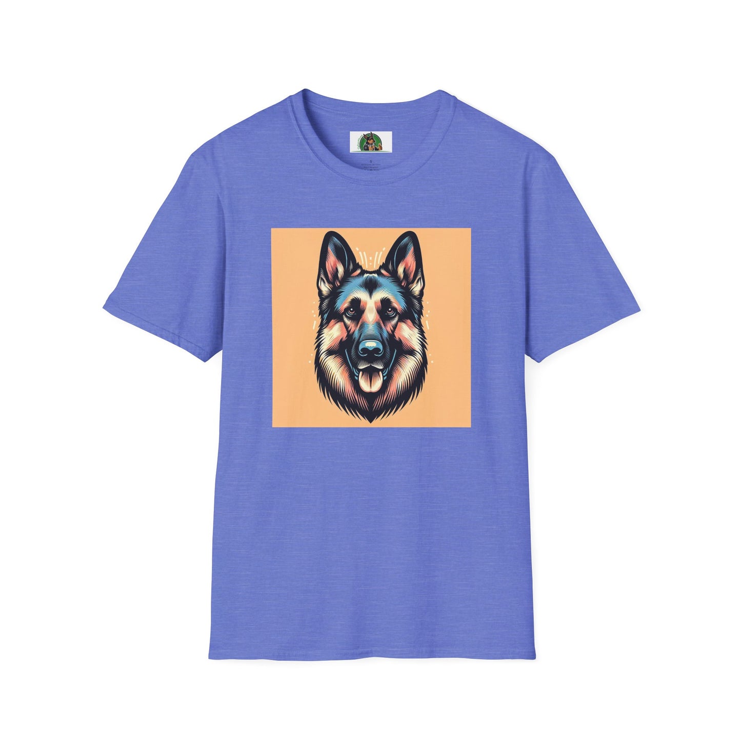 German Shepherd puppy shirt T-Shirt Printify S Heather Royal