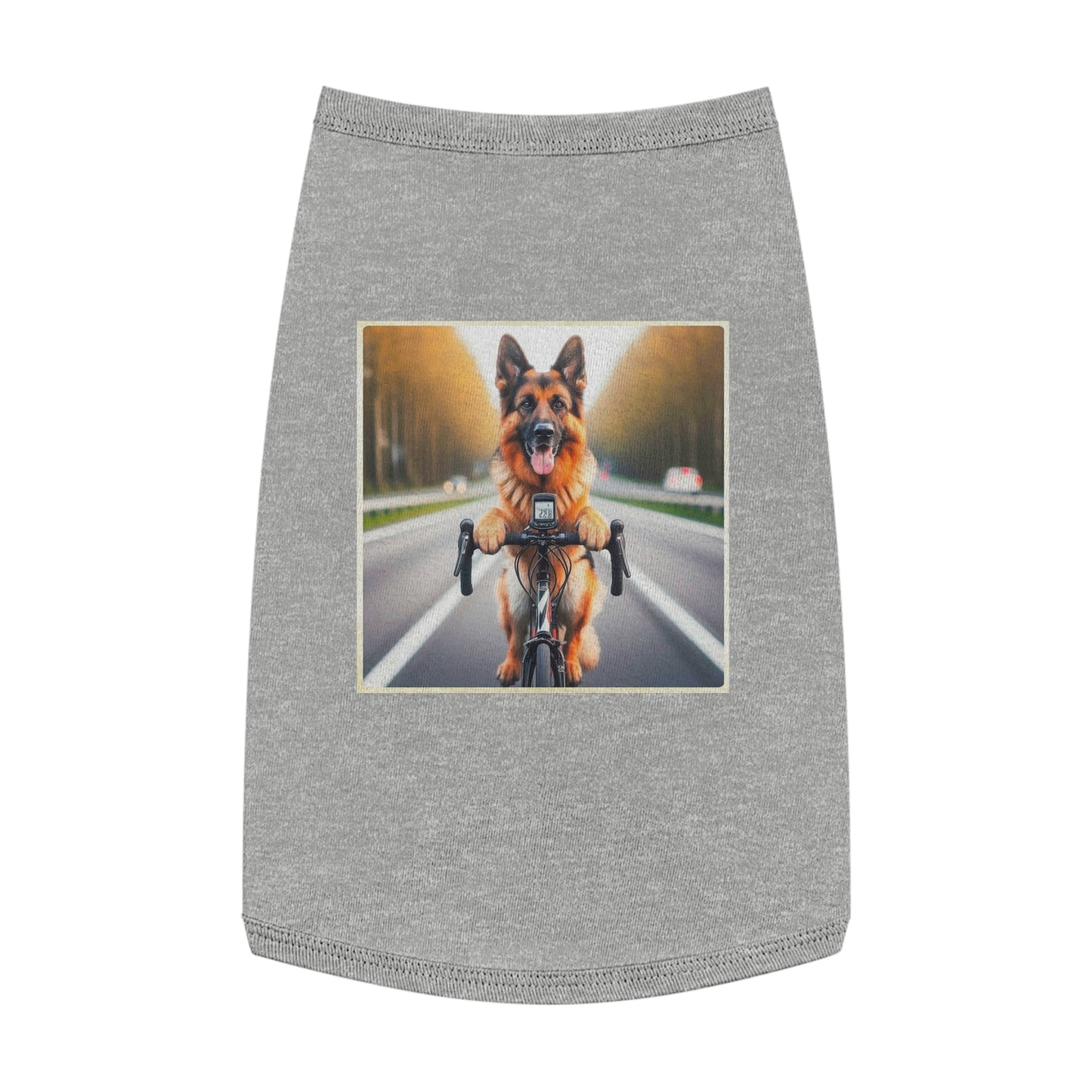 Pet Tank Top German Shepherd Pets Printify L Heather