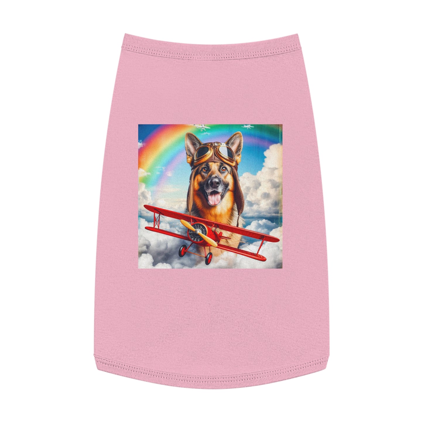 Pet Tank Top German Shepherd Pets Printify L Pink 