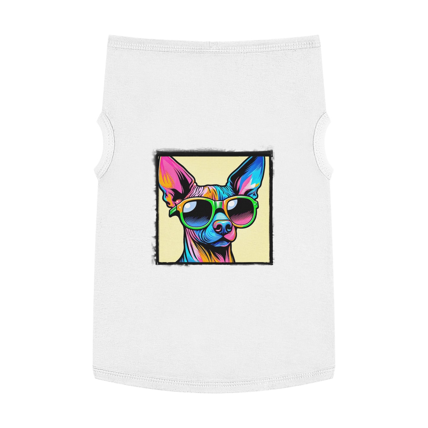 Pet Tank Top Mexican Hairless Pets Printify XL White