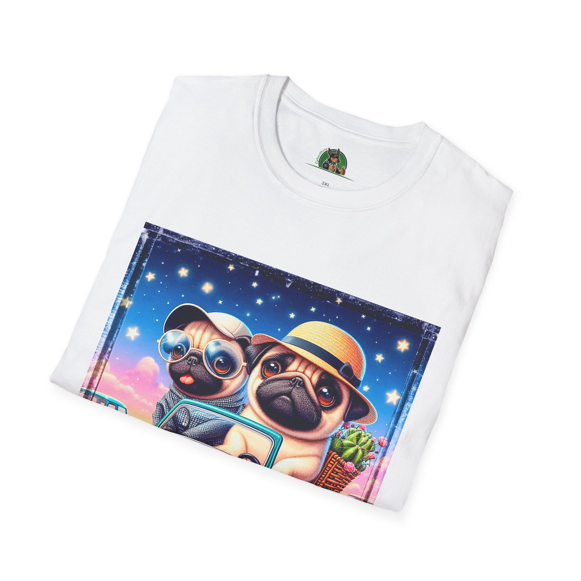 Wacky Pugs T-Shirt Printify   