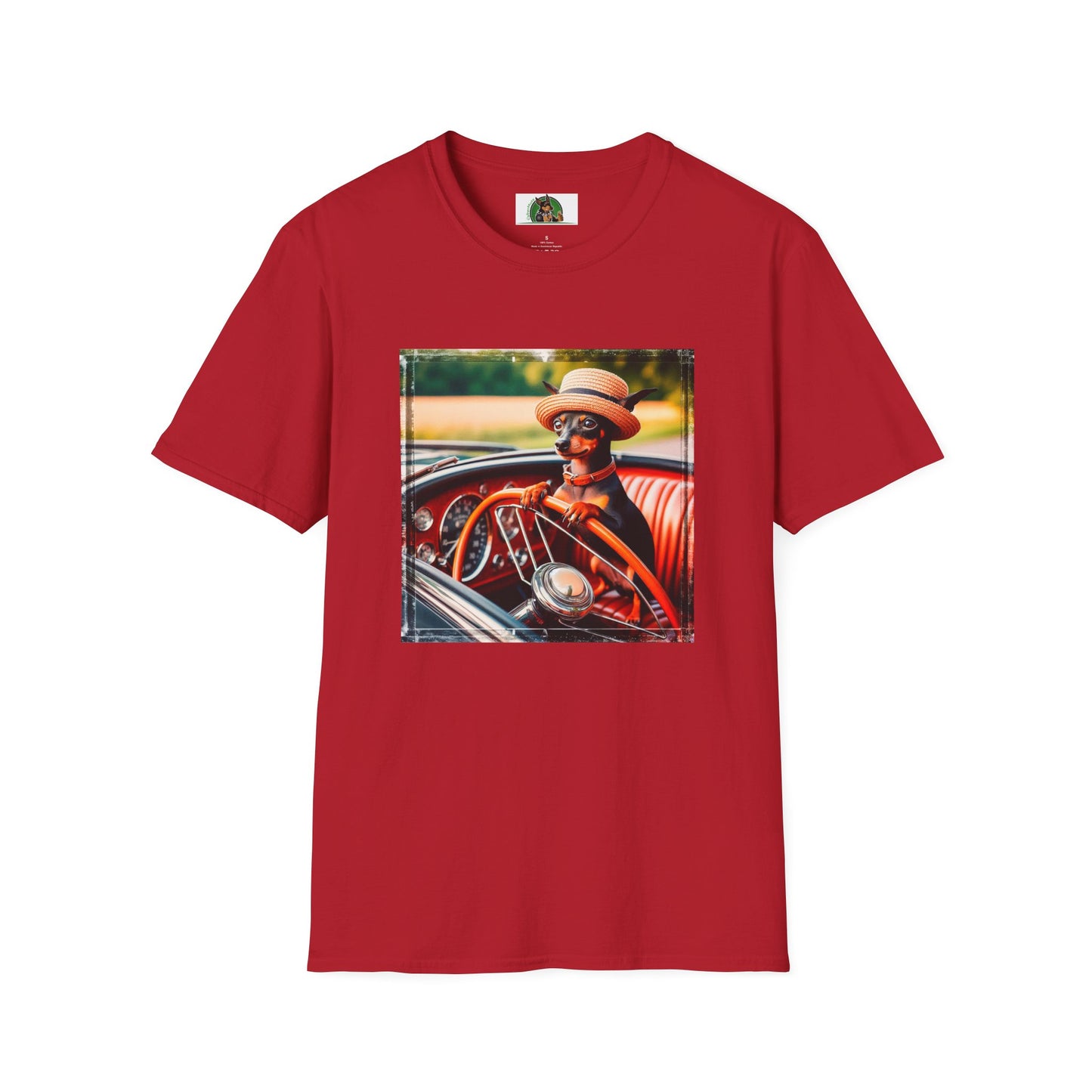 Wacky Min Pin T-Shirt T-Shirt Printify S Cherry Red 