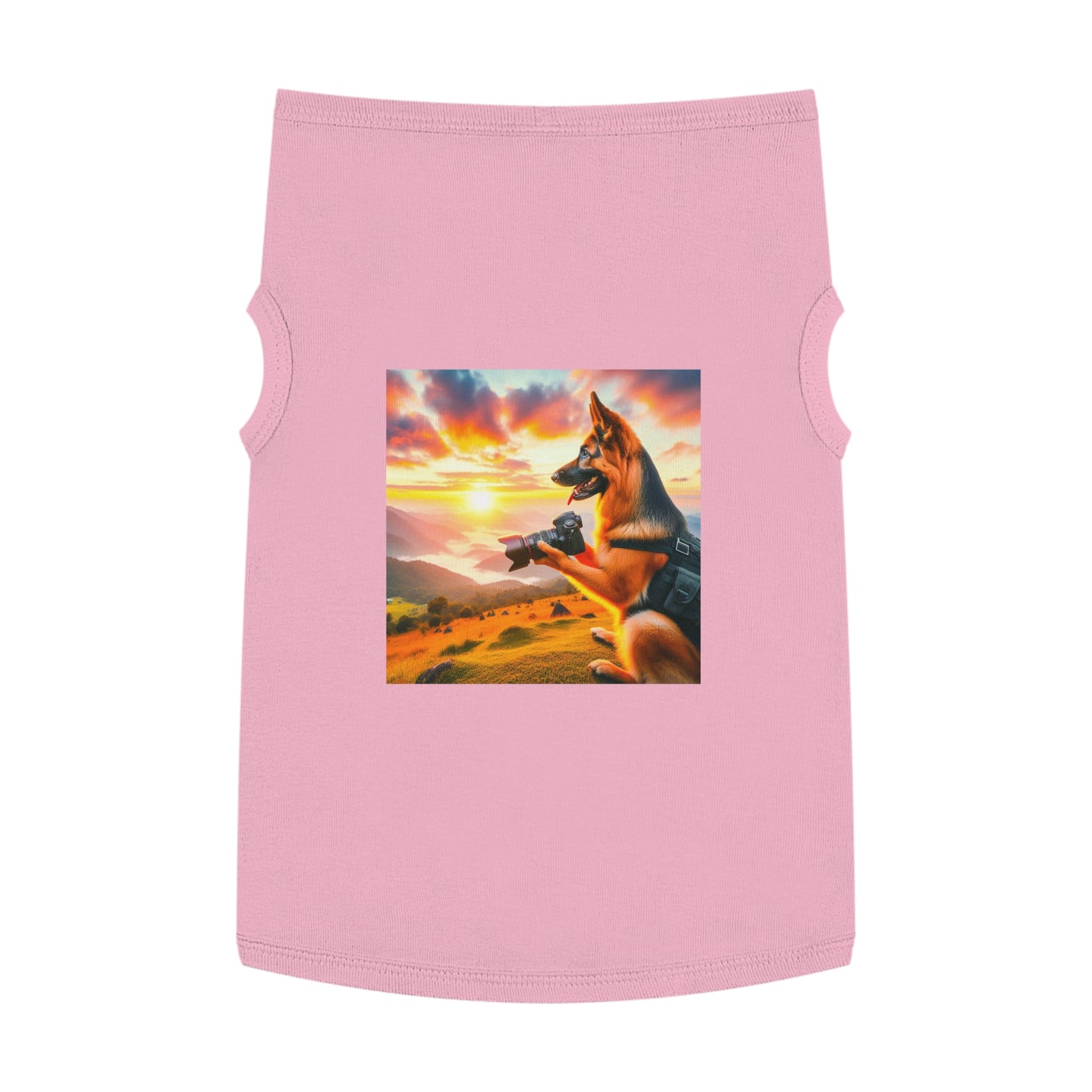 Pet Tank Top German Shepherd Pets Printify XL Pink