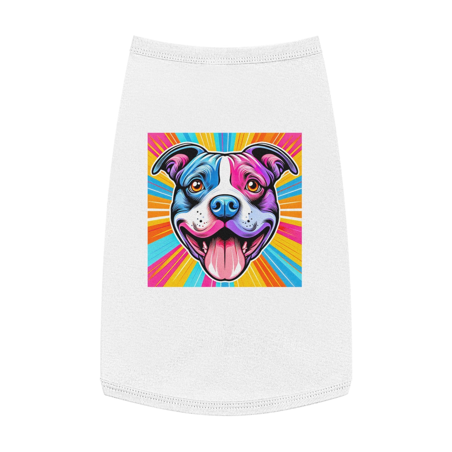 Pet Tank Top Pit Bull Pets Printify L White