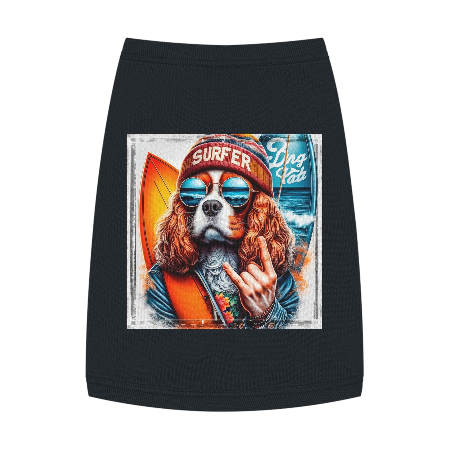 Pet Tank Top Cavalier King Charles Spaniel Pets Printify M Black