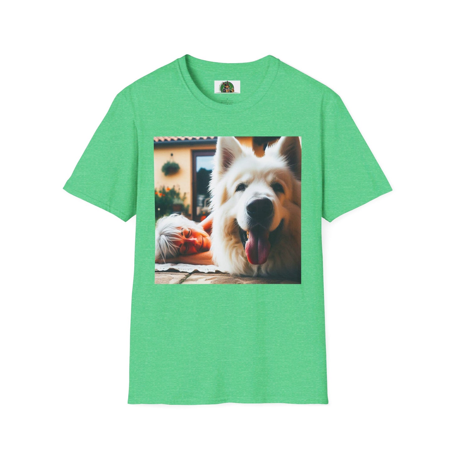 German Shepherd T-Shirt Printify Heather Irish Green S 