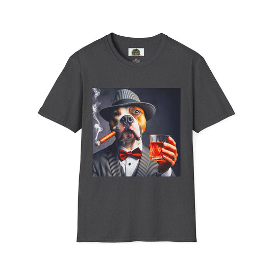 Pit Bull whiskey shirt T-Shirt Printify XS Dark Heather