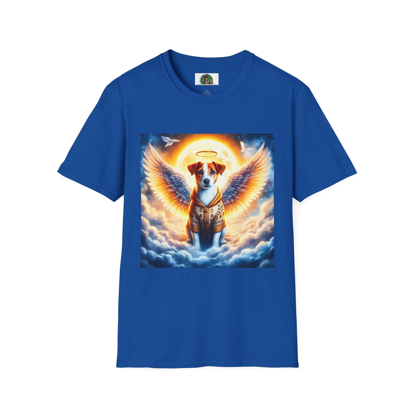 Jack Russell Golden Angel T-Shirt Printify S Royal