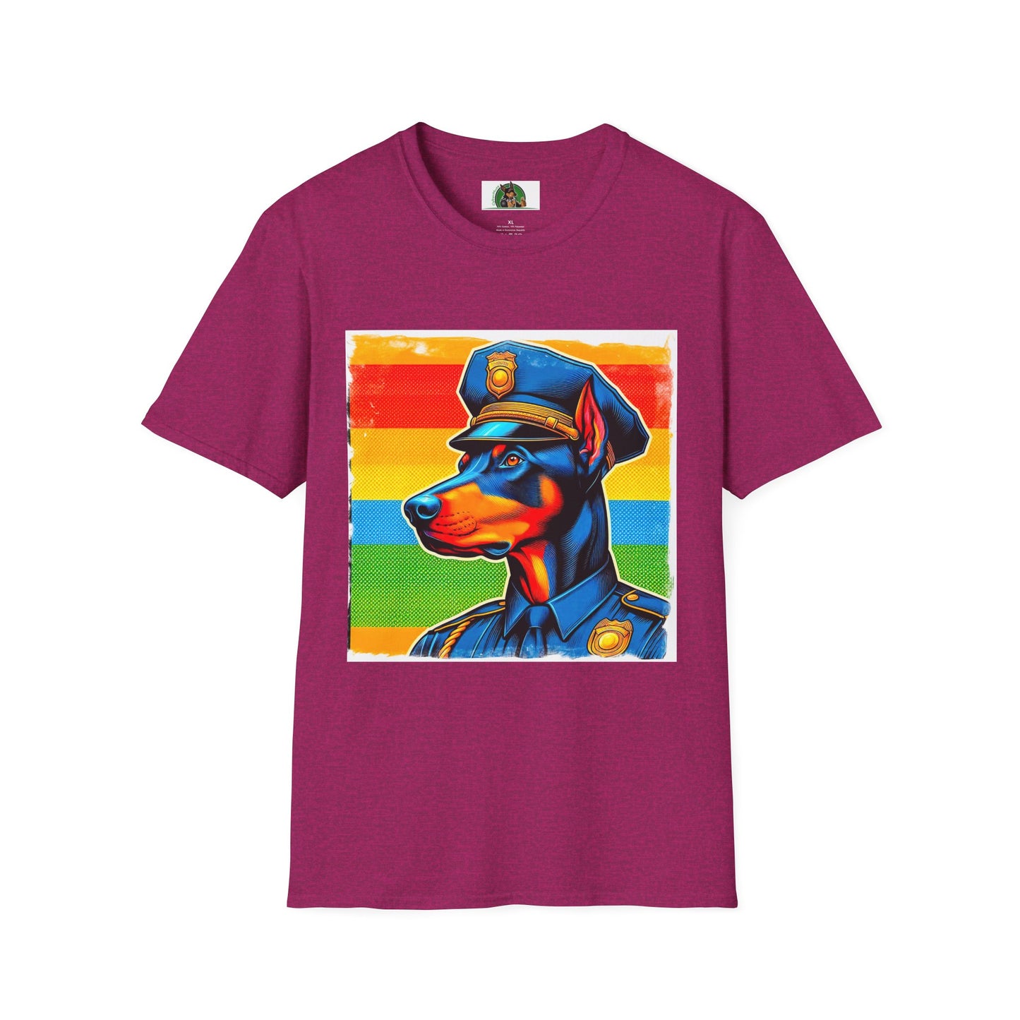 Doberman T-Shirt Printify S Antique Heliconia 