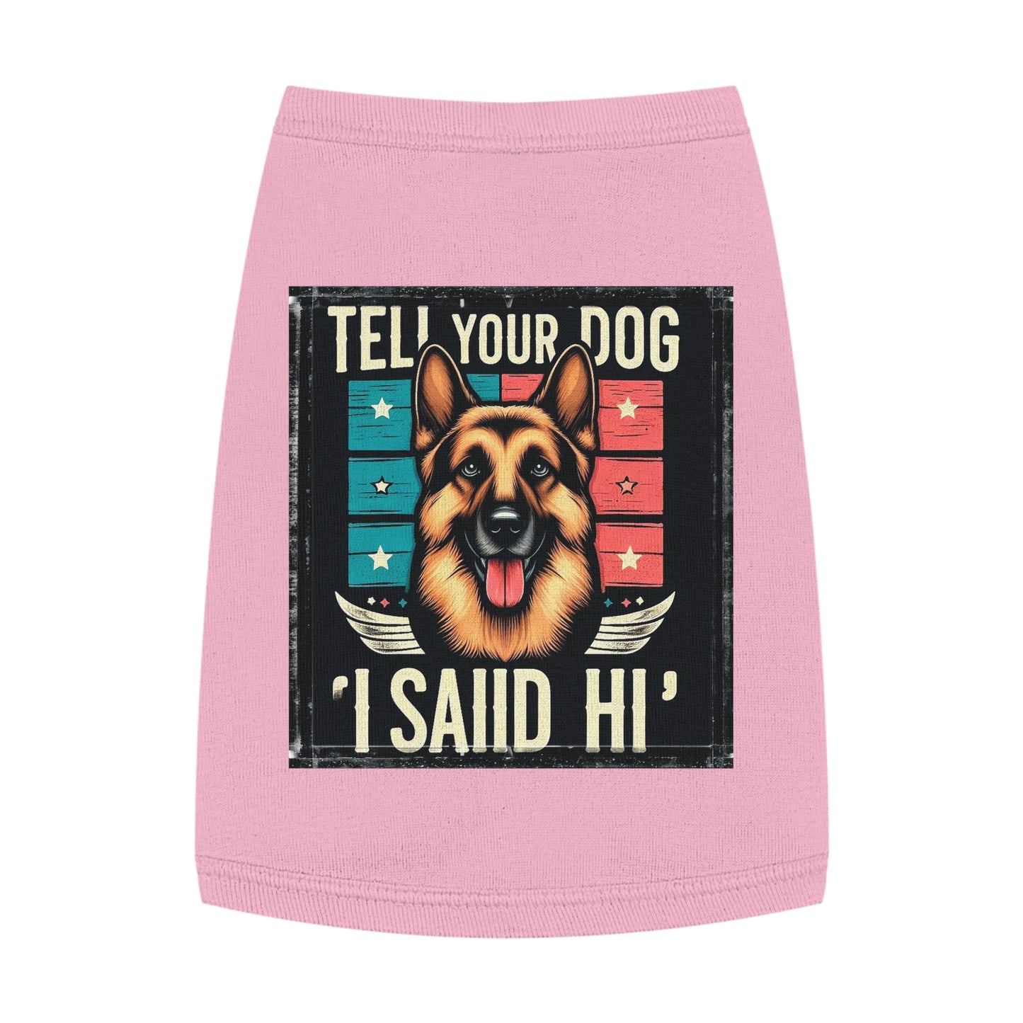 Pet Tank Top German Shepherd Pets Printify M Pink 