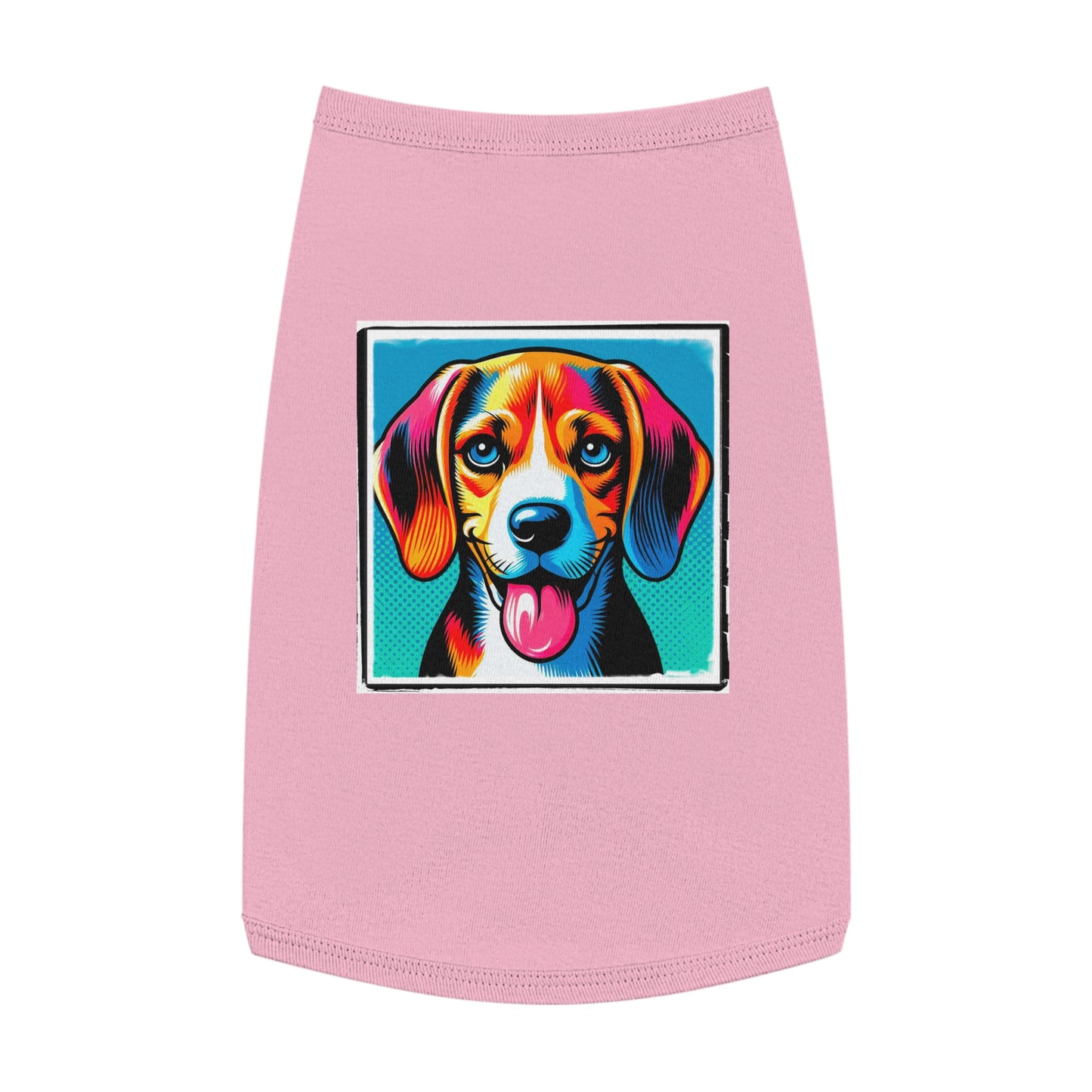 Pet Tank Top Beagle Pop Art Pets Printify   