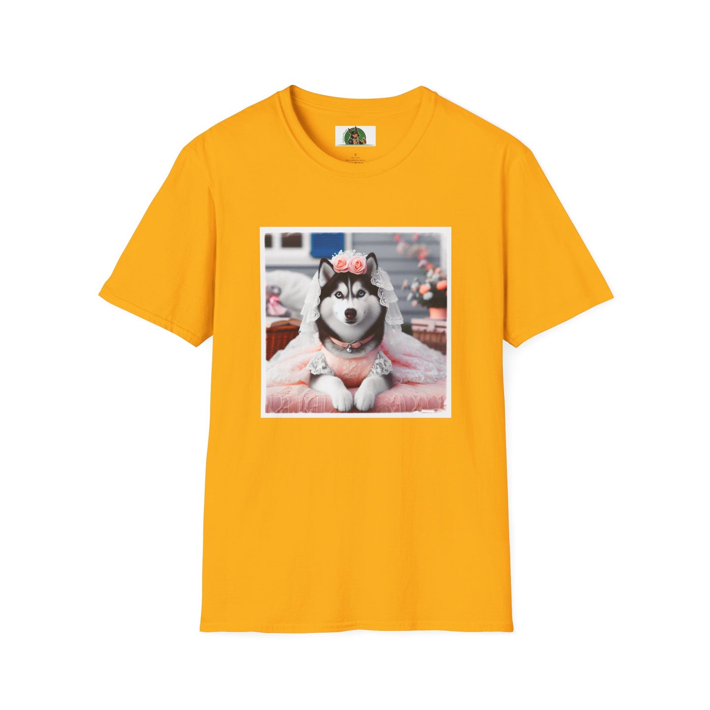 Husky T-Shirt Printify S Gold 