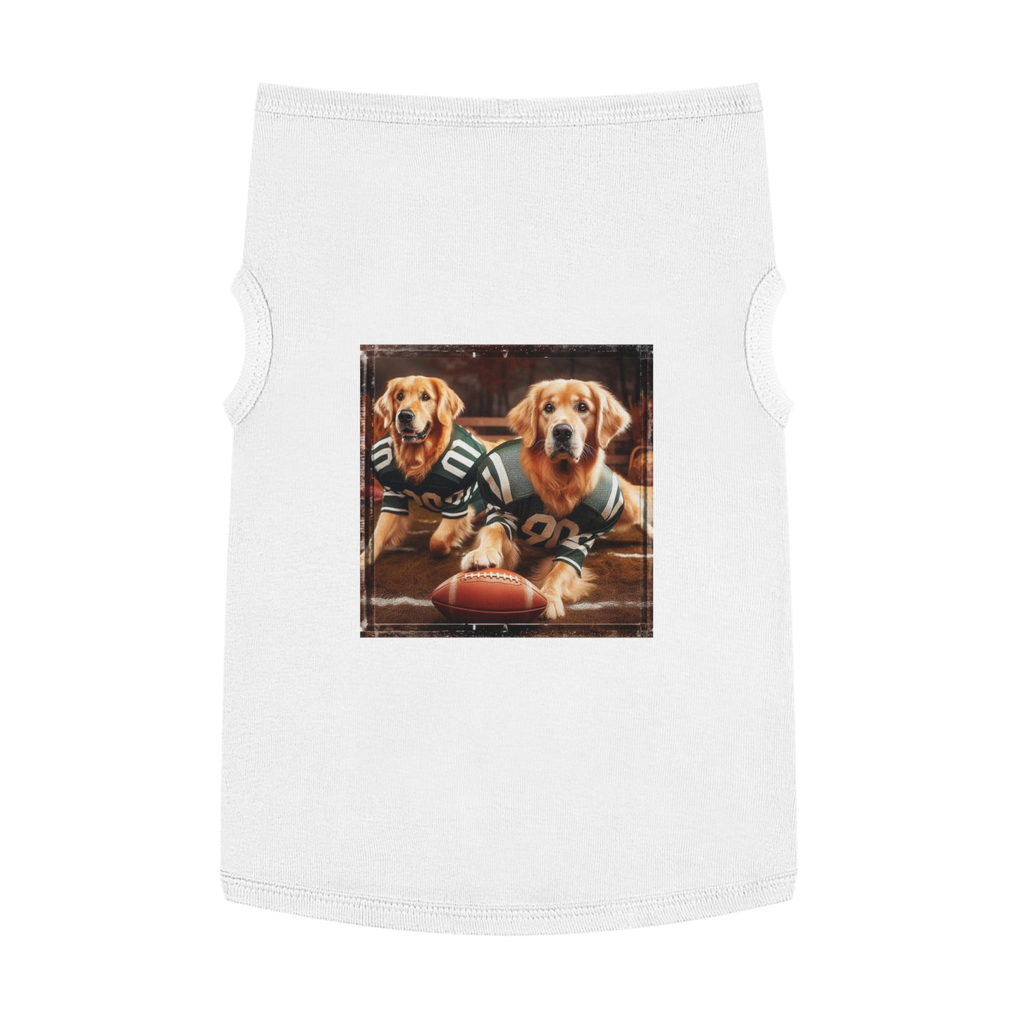 Golden Retriever pet tank top Pets Printify XL White 