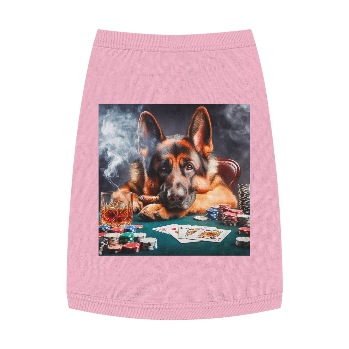 Pet Tank Top German Shepherd Pets Printify M Pink 