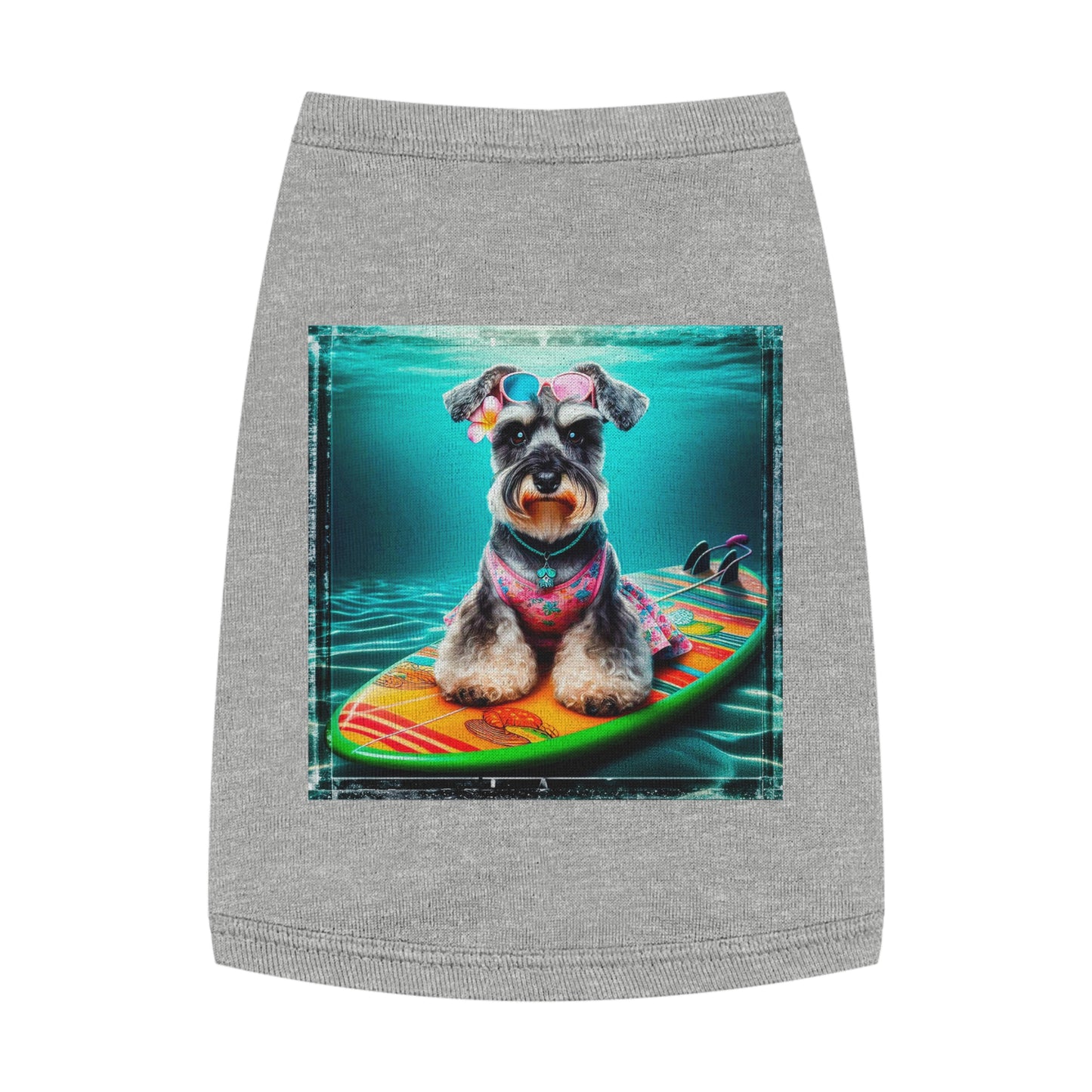 Pet Tank Top Miniature Schnauzer Pets Printify M Heather 