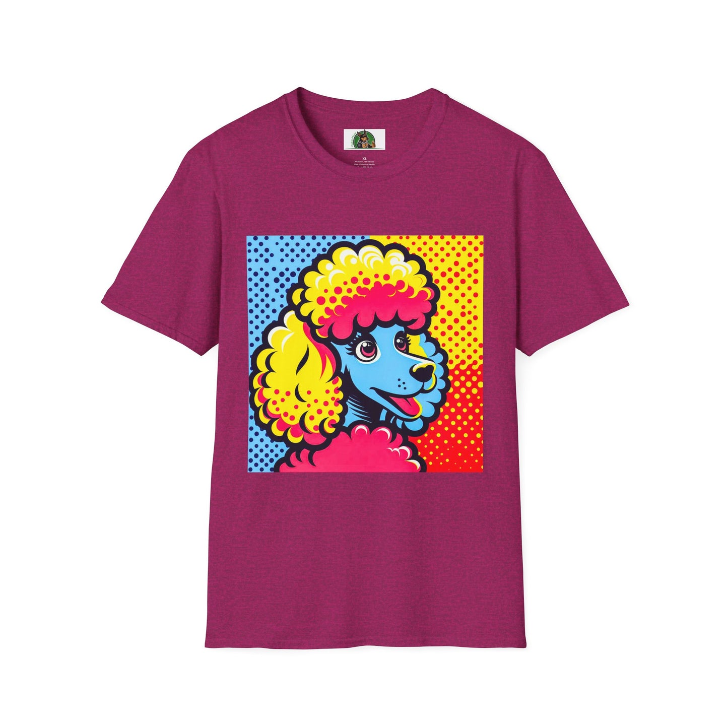 Poodle T-Shirt Printify S Antique Heliconia