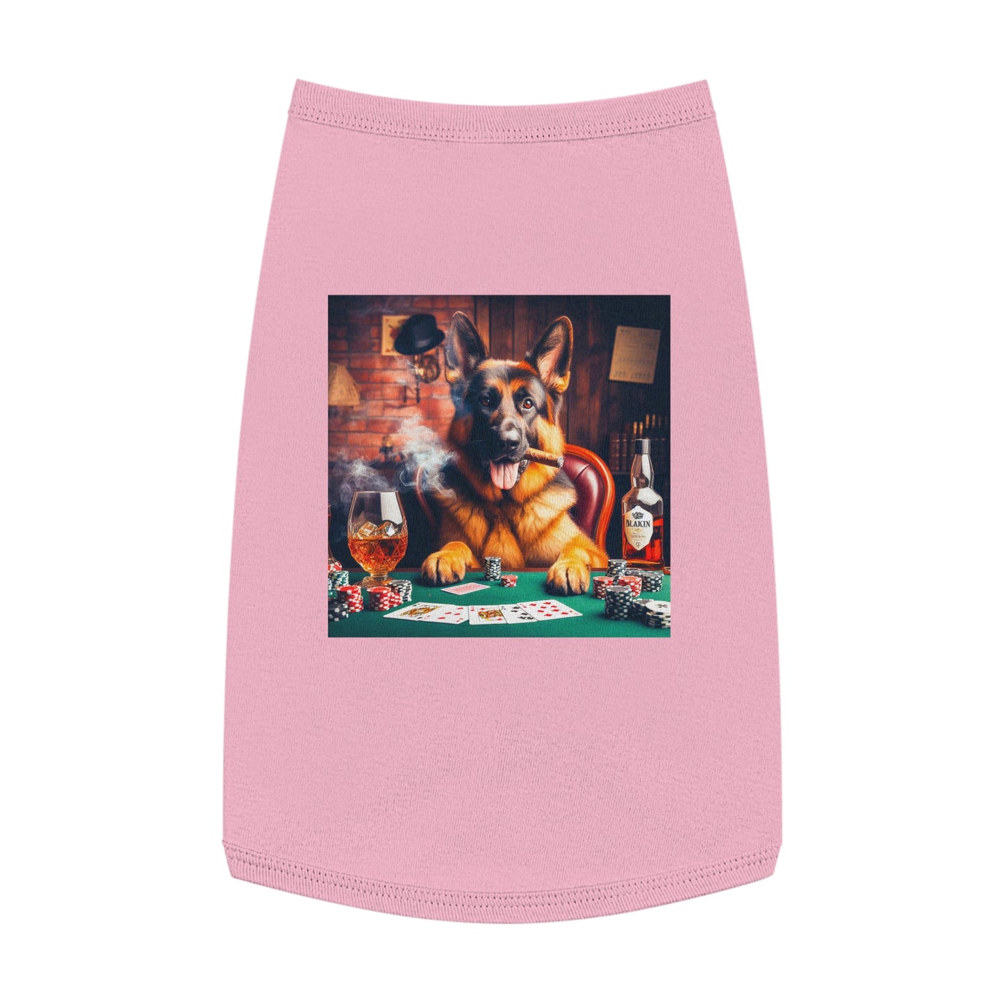 Pet Tank Top German Shepherd Pets Printify L Pink