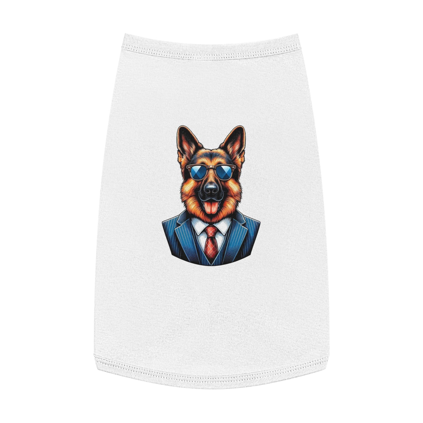 Pet Tank Top German Shepherd Pets Printify L White 