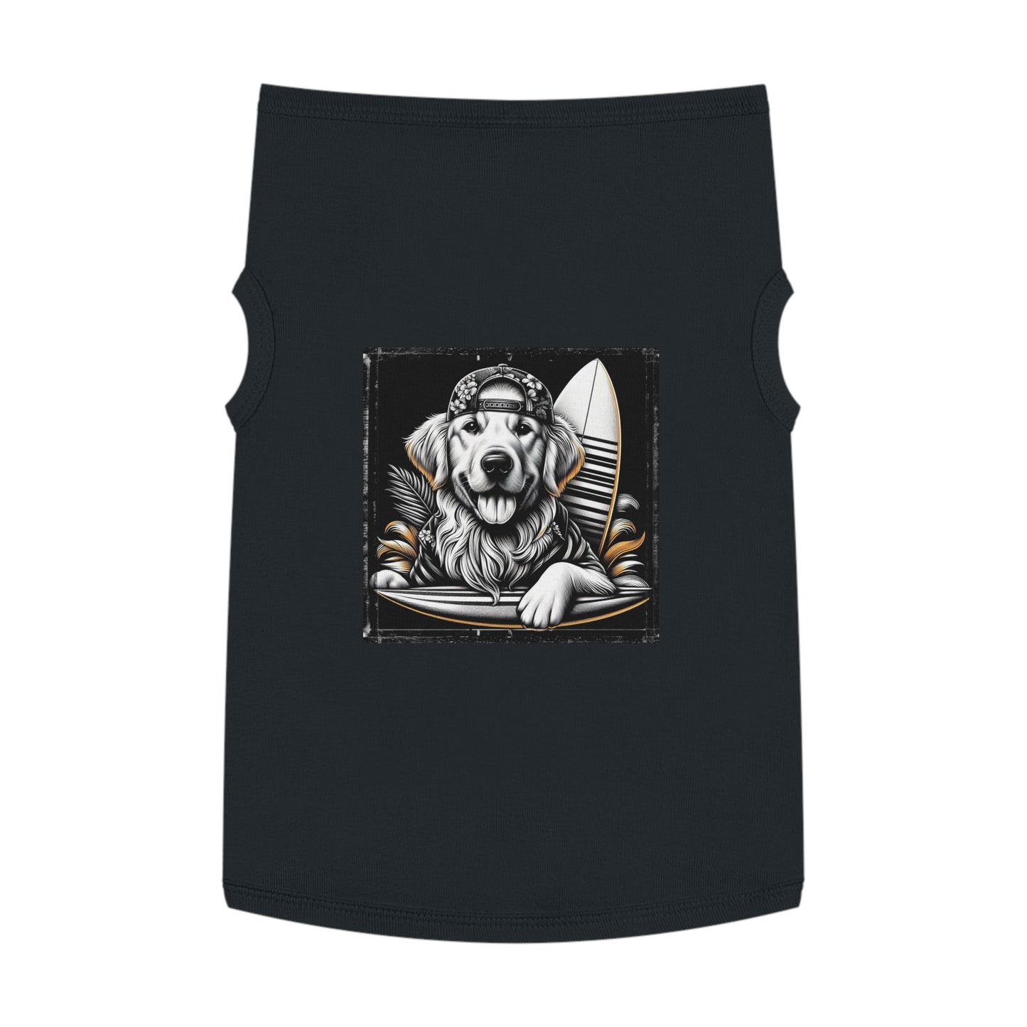 Golden Retriever pet tank top Pets Printify   