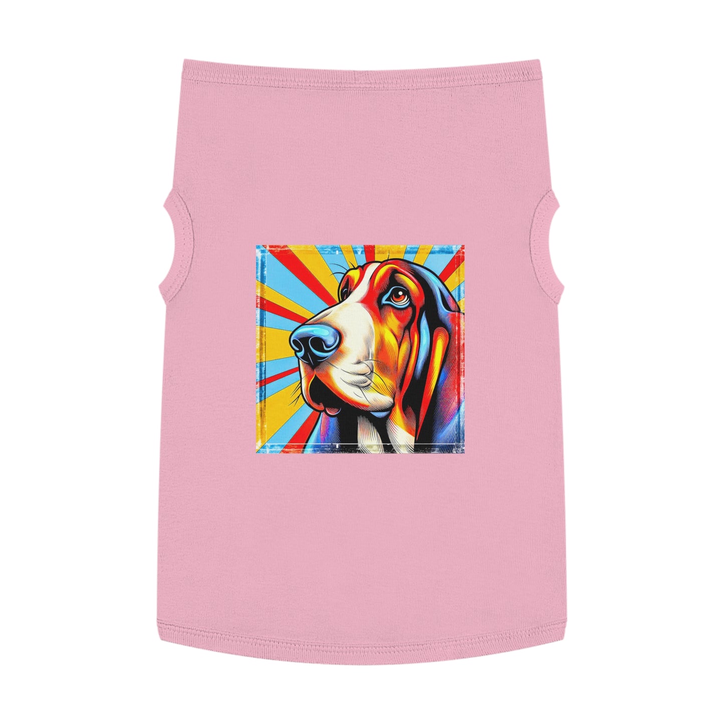 Pet Tank Top Basset Hound Pets Printify XL Pink