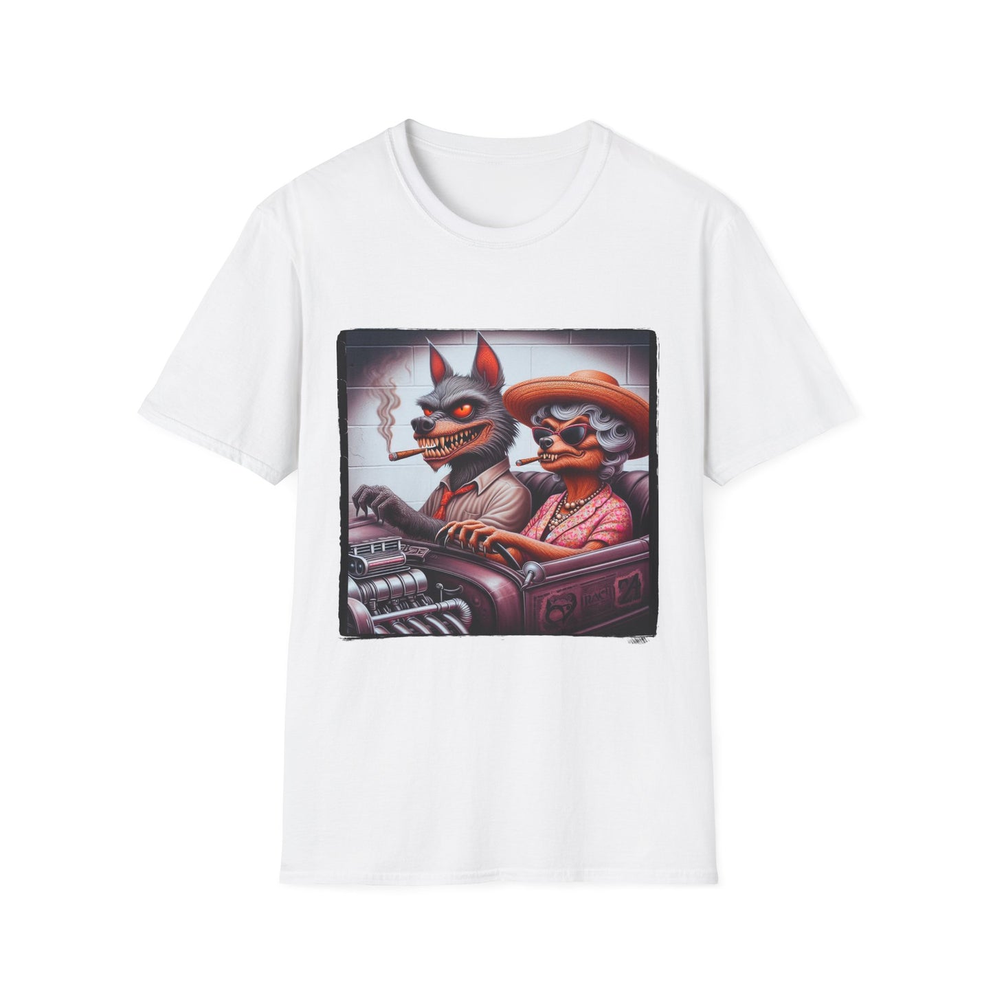 Chupacabra T-Shirt Printify S White 