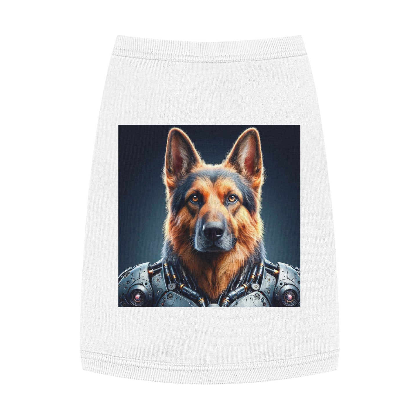 Pet Tank Top German Shepherd Pets Printify M White 