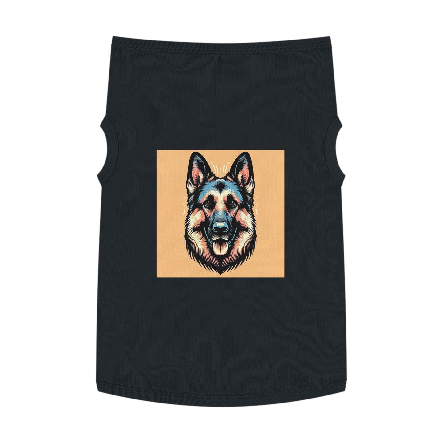 Pet Tank Top German Shepherd Pets Printify XL Black 