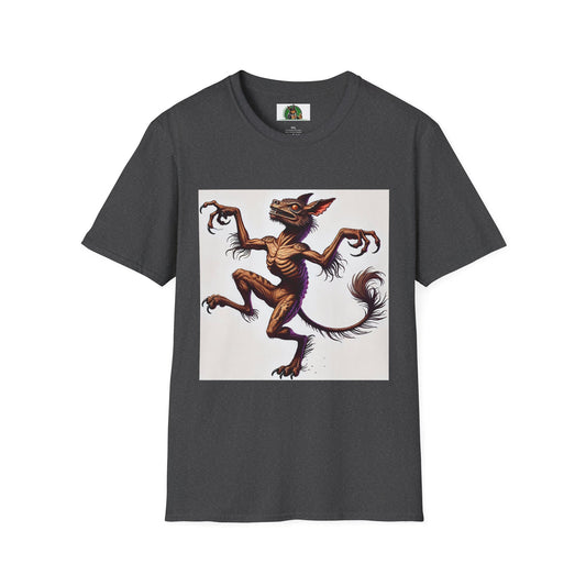 Chupacabra Dancing T-Shirt - Fun and Playful Unisex Tee T-Shirt Printify XS Dark Heather