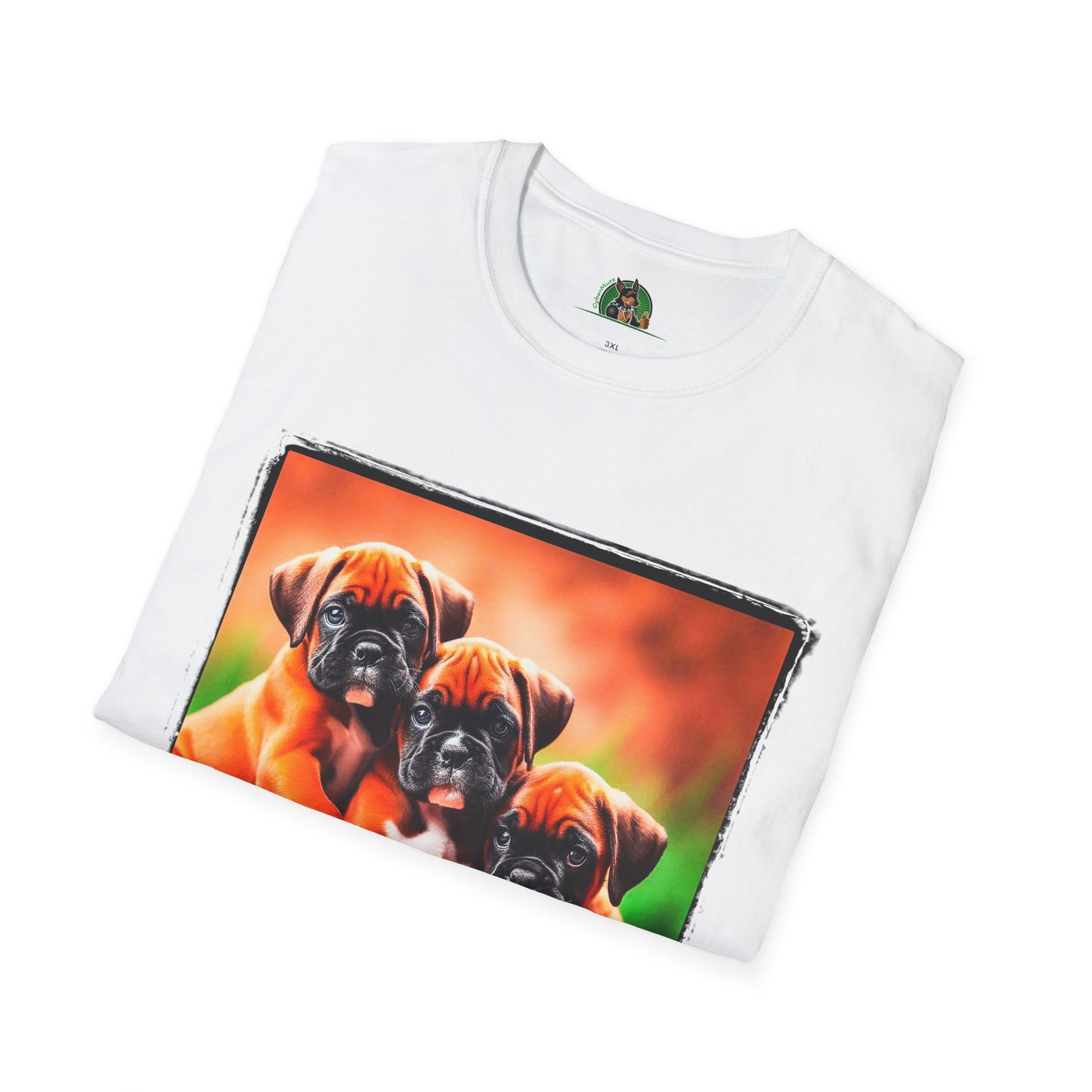 Boxer Puppy Dogs TShirt T-Shirt Printify