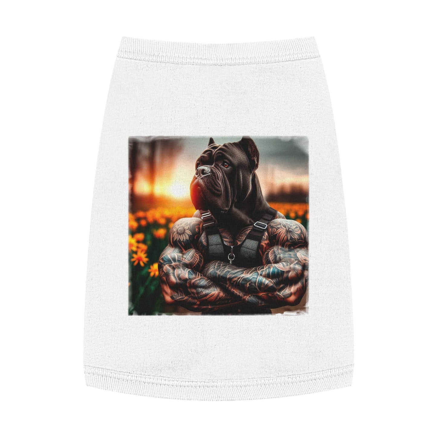 Pet Tank Top Cane Corso Pets Printify M White 