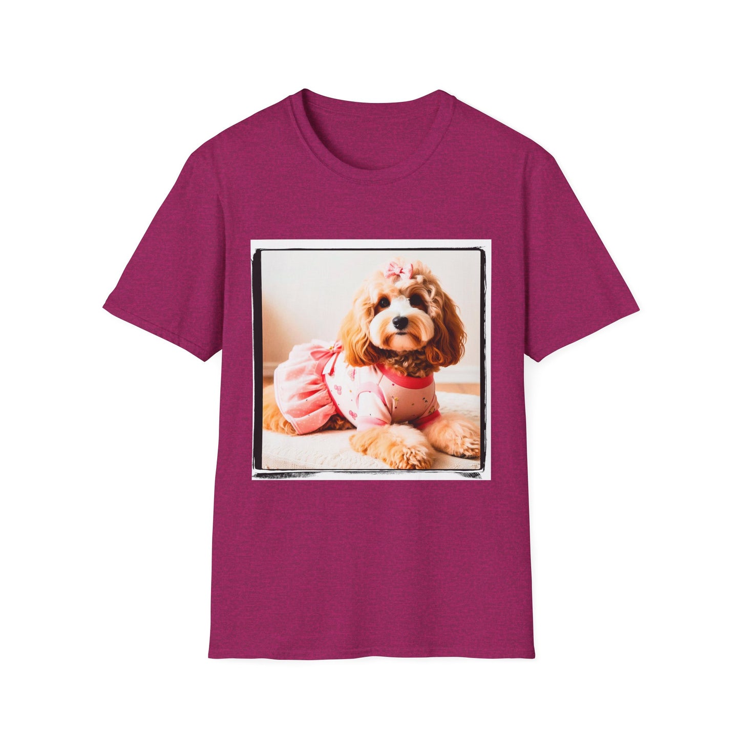 CockerPoo T-Shirt Printify S Antique Heliconia