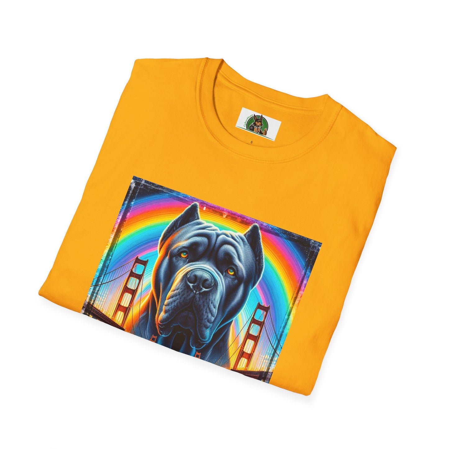 Cane Corso Double Rainbow Bridge TShirt