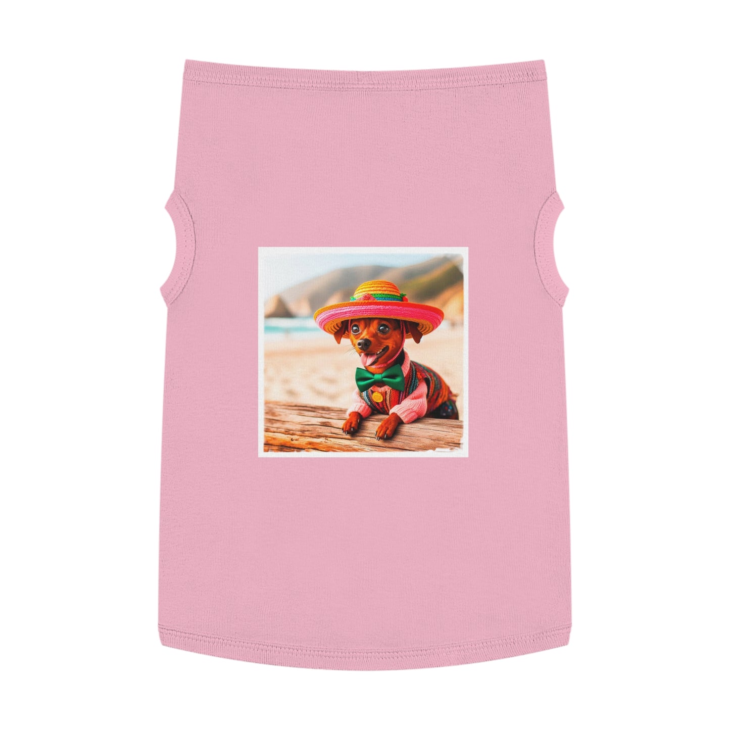 Dog Tank Top - Min Pin Tank Tops Pets Printify XL Pink 