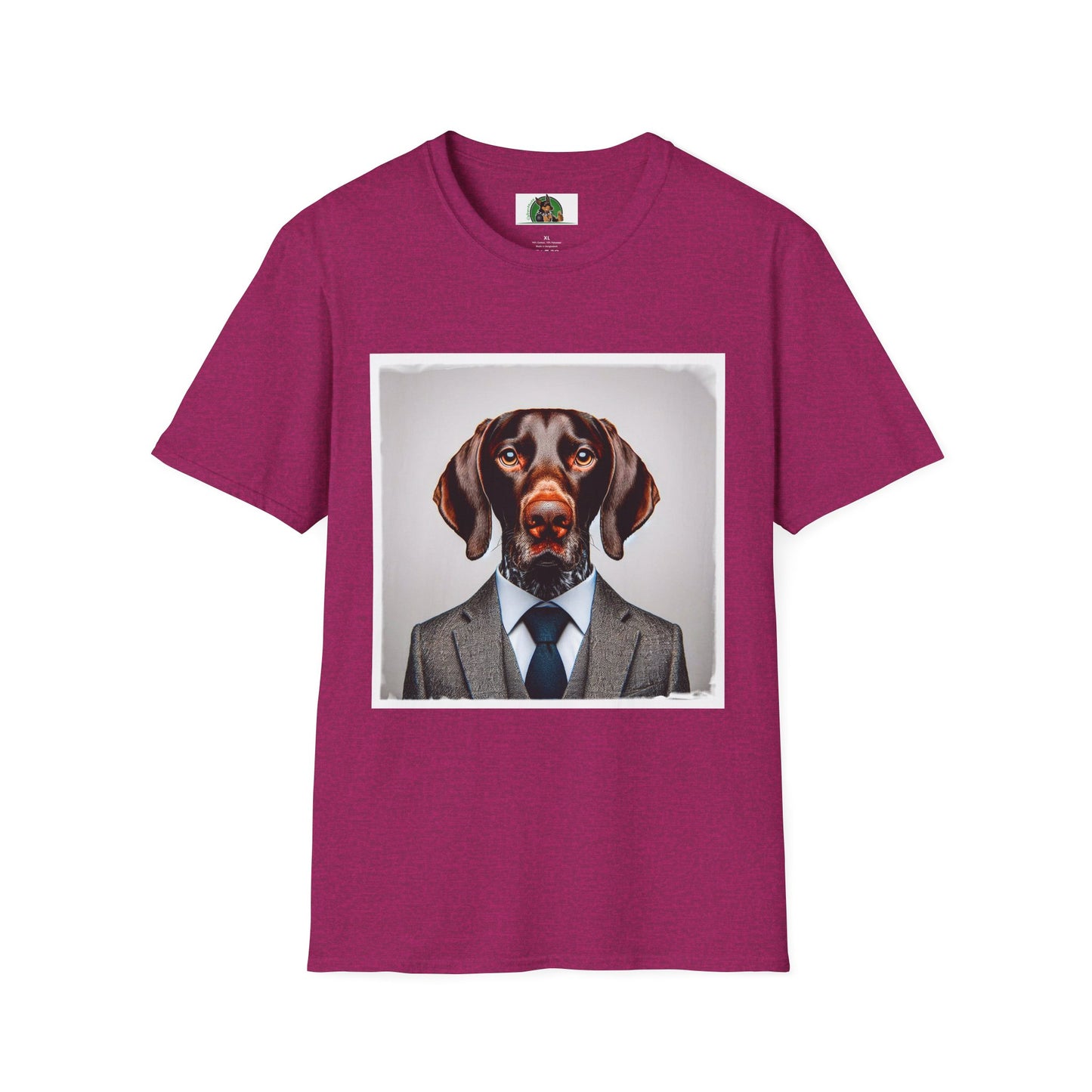 German Shorthaired Pointer T-Shirt T-Shirt Printify S Antique Heliconia
