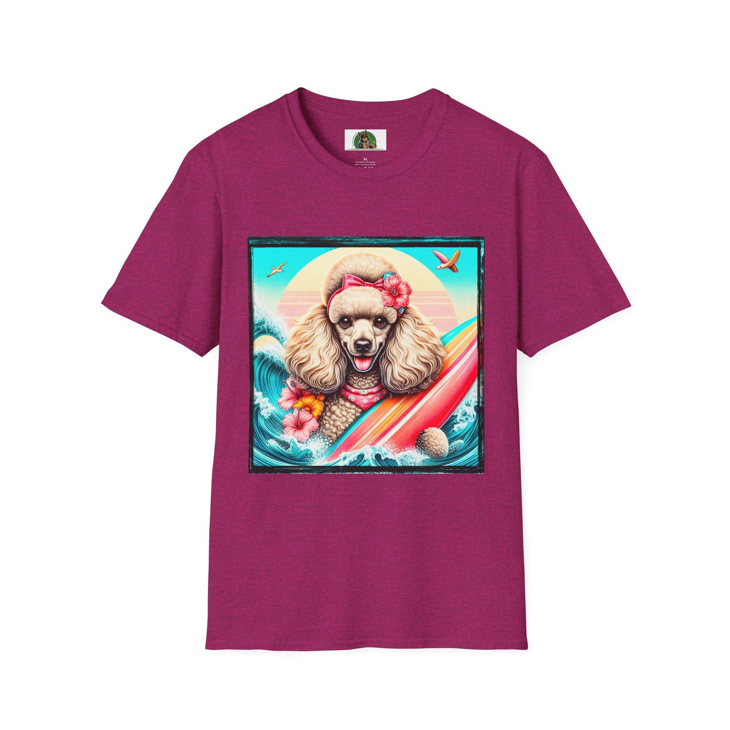 Poodle T-Shirt Printify S Antique Heliconia