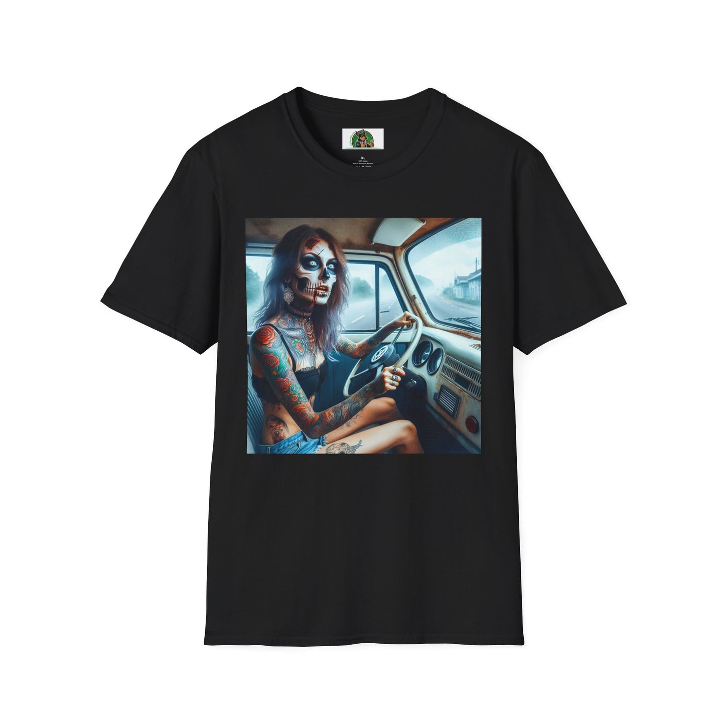 Zombie Girl T-Shirt Printify S Black