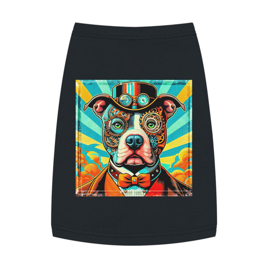 Pet Tank Top Pit Bull Pets Printify M Black