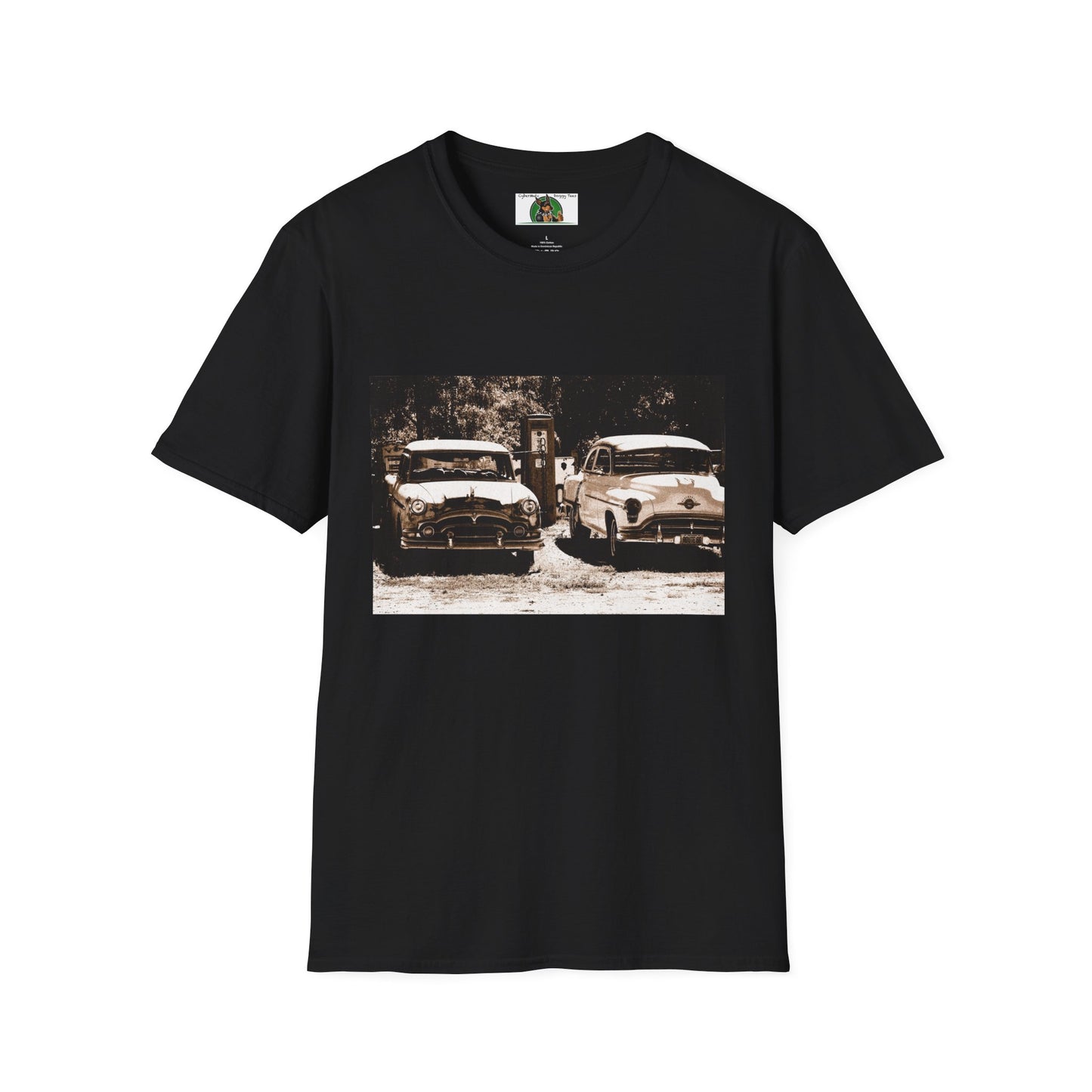 Mis·cel·la·ne·ous Old Cars T-Shirt Printify S Black 