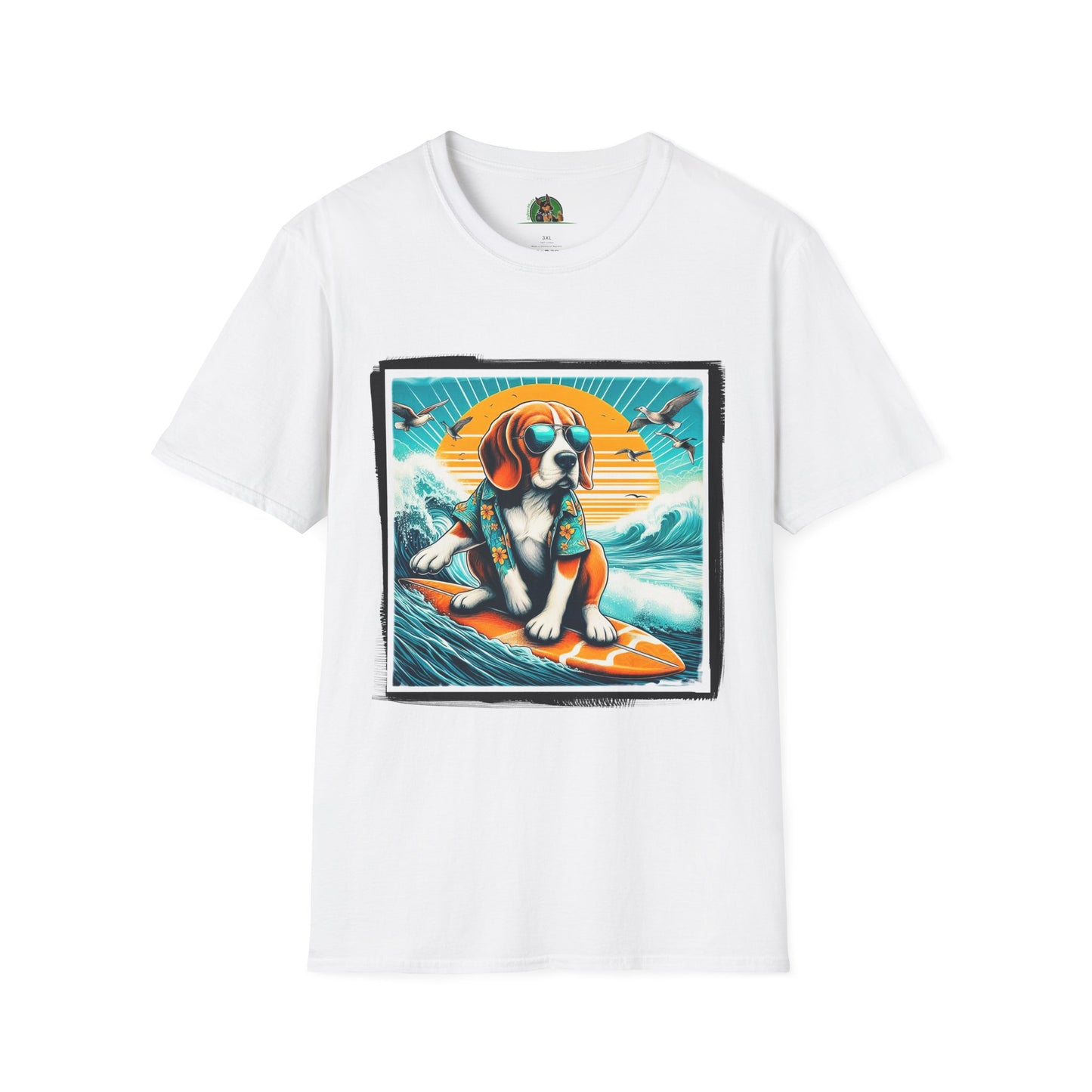 Beagle T-Shirt Printify XS White 