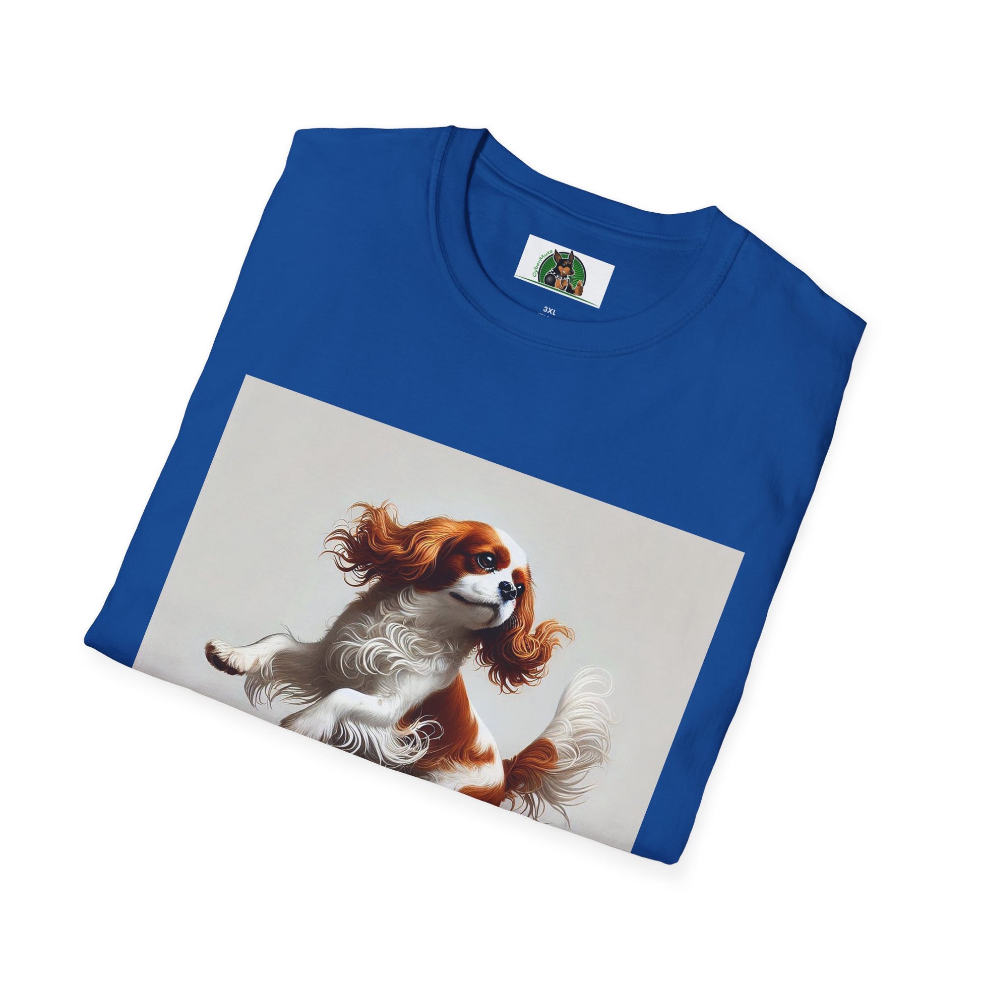 Dog Dancing Unisex T-Shirt - Cavalier King Charles Spaniel T-Shirt Printify