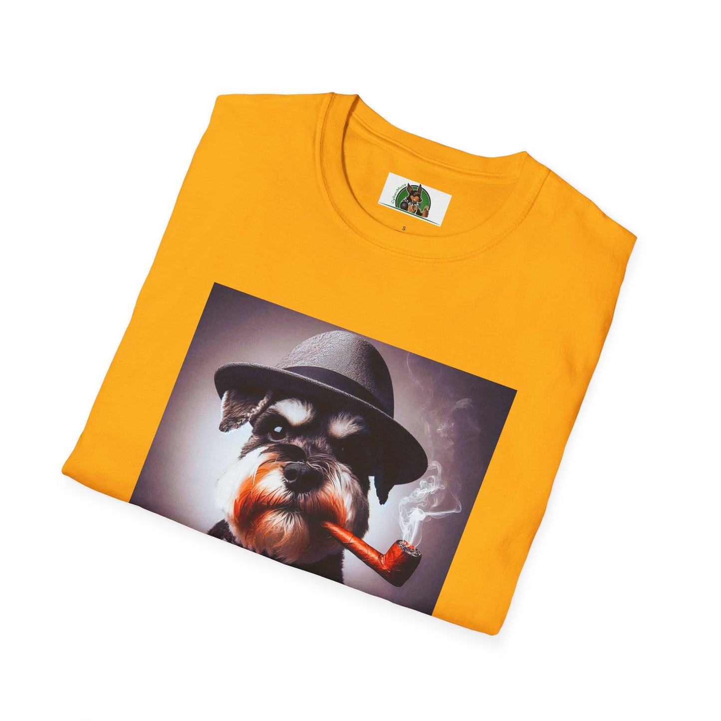 Miniature Schnauzer cigar smoking shirt