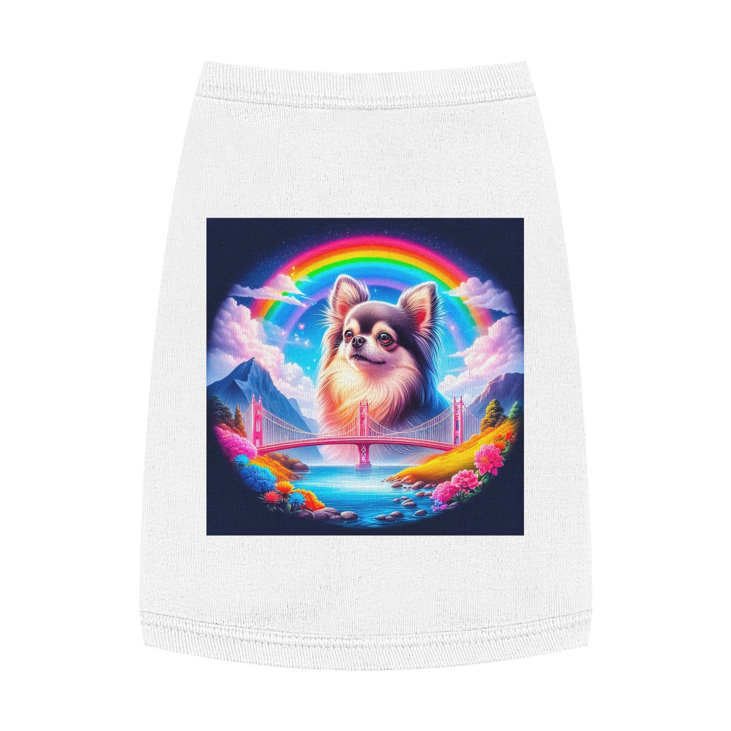 Pet Tank Top Chihuahua Pets Printify M White