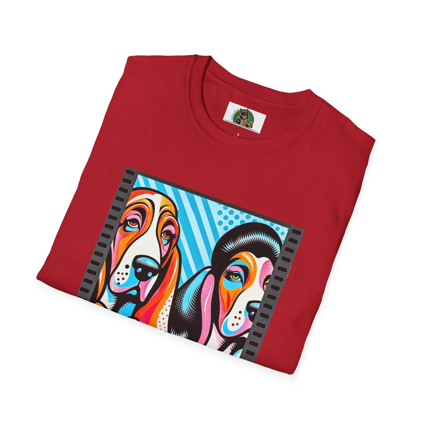 Basset Hound Colorful Couple Pop Art Pic