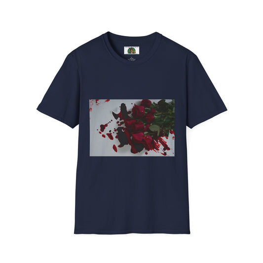 Mis·cel·la·ne·ous Blood Rose T-Shirt Printify S Navy 